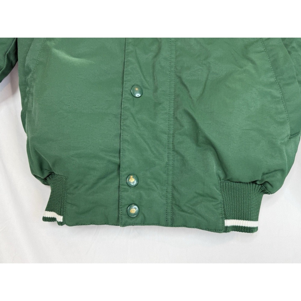 Vintage Russell Athletic Mens Small Green Bomber Jacket Zip DIXIE - Picture 3 of 12